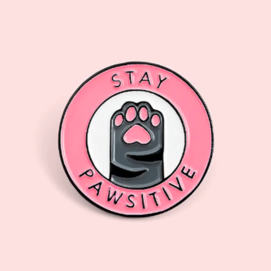 Stay Pawsitive Cat Paw