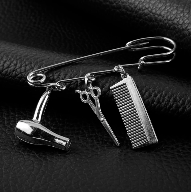 Hairdresser Brooch