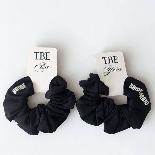 Bride & Bridesmaid Scrunchies - Set of 2