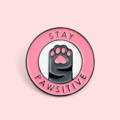 Stay Pawsitive Cat Paw